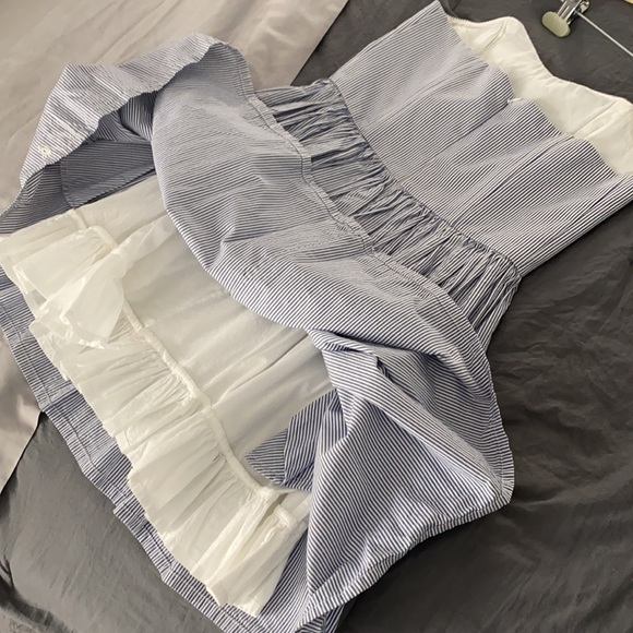 Jack Wills Hemsley Strapless Fine Stripe Dress size - Picture 5 of 5